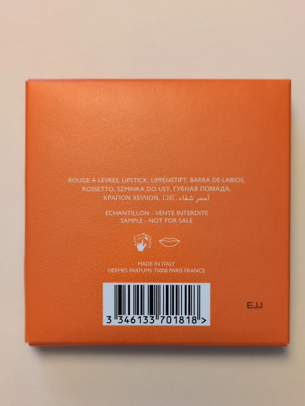 Hermès Paris L'orange Passe Au Rouge Orange Turns Red Lipstick Samples New